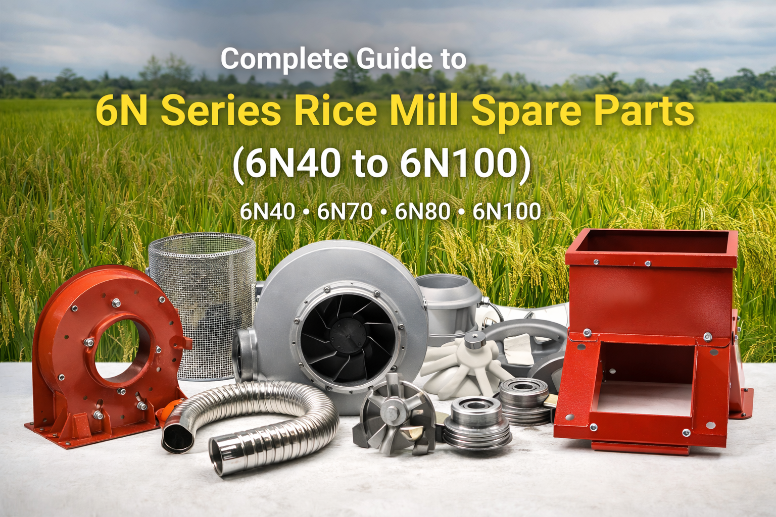 Complete Guide to 6N Series Rice Mill Spare Parts (6N40 to 6N100)